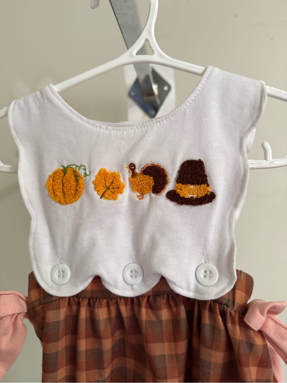 Boutique Thanksgiving Bubble Romper - Picture 3 of 9